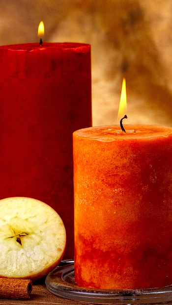 Candles , Apple Candle HD phone wallpaper