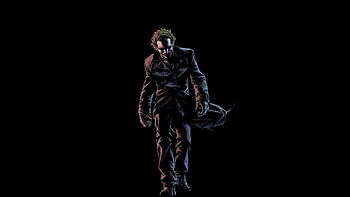 Joker Walking In Dark , joker, supervillain, superheroes, artist, artwork, digital-art, dark, black HD wallpaper