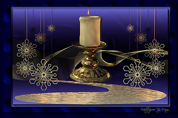 Royal Blue 1200x800, winter, snowflakes, snow, candles, water HD wallpaper