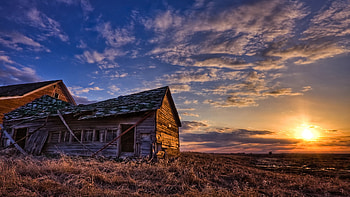 Landscape, Houses HD wallpaper