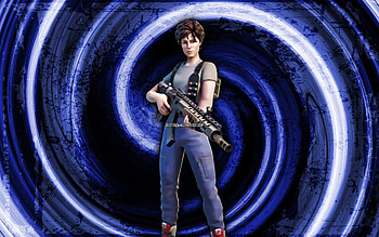 Ellen Ripley, blue grunge background, Fortnite, vortex, Fortnite characters, Ellen Ripley Skin, Fortnite Battle Royale, Ellen Ripley Fortnite HD wallpaper