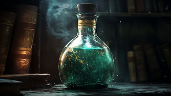 Enigmatic Potion Bottle - Fantasy, fantasy, potion bottle, potion, bottle, magic HD wallpaper