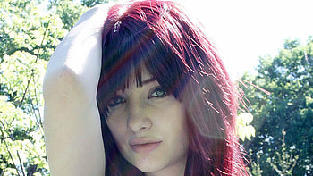 Pure Sunlight, model, red, face, beautiful, people, hair HD wallpaper