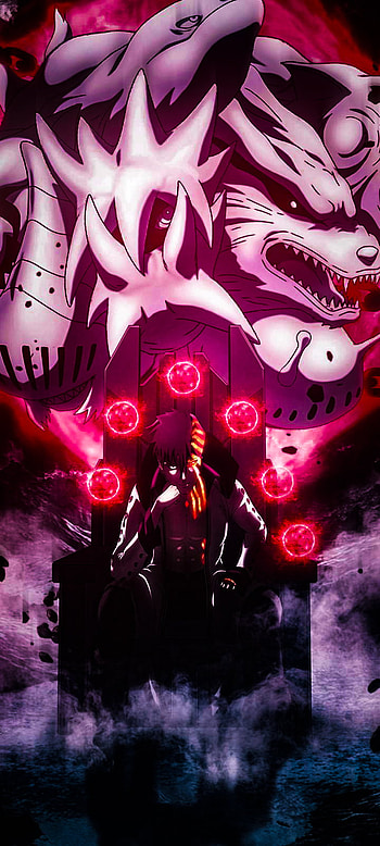 Kawaki, red, art HD phone wallpaper