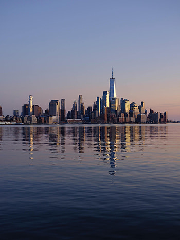 Cities, Water, City, Building, Reflection, New York HD phone wallpaper