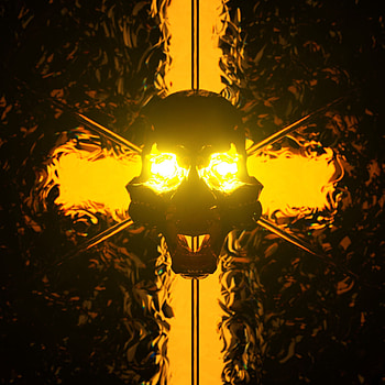 Art, Dark, Shine, Light, Backlight, Illumination, Skull HD phone wallpaper