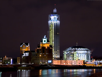 Landscape, Cities, Night, Architecture HD wallpaper
