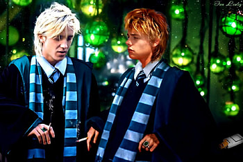 Blaise Zabini with Draco Malfoy, draco, zabini, dracomalfoy, blaise, blaisezabini, malfoy HD wallpaper
