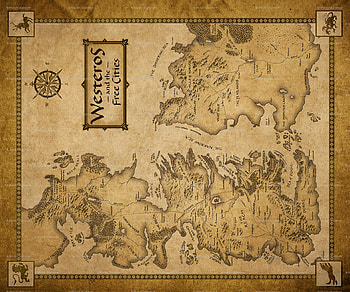 Westeros Map, Game of Thrones Map HD wallpaper