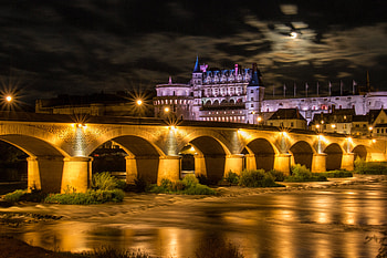 Bridges, , Bridge, Amboise, Castle, France, Loire River HD wallpaper