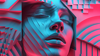 Artistic Woman Face, woman, face, artistic, Abstract, sculpture HD wallpaper