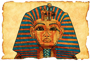 Tutankhamun Egyptian Mask On Old Paper, mask, Ancient, egyptian, Pharaoh HD wallpaper
