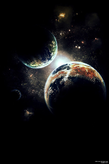 Dark, Planets, Universe, Stars, Shining, Flash, Galaxy HD phone wallpaper
