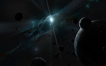 Stones, Universe, Shine, Light, Explosion, Wreckage, Detritus, Asteroids HD wallpaper
