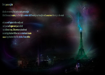 dark paris nights (les nuits sombres de Paris), night, gothic, peint de nightfuture, paris paris fantasy , la fantaisie papier, , gothique HD wallpaper