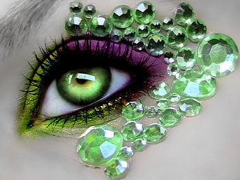 Jewels, makeup, eyes, gems HD wallpaper