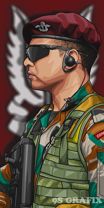 Indian army, Para SF HD phone wallpaper
