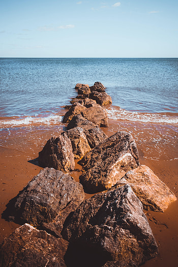 Nature, Water, Stones, Sea, Waves, Beach HD phone wallpaper