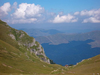 Bucegi Mountains, blue, romania, mountains, bucegi HD wallpaper