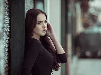 Girl Looking Into The Distance, girls, model HD wallpaper