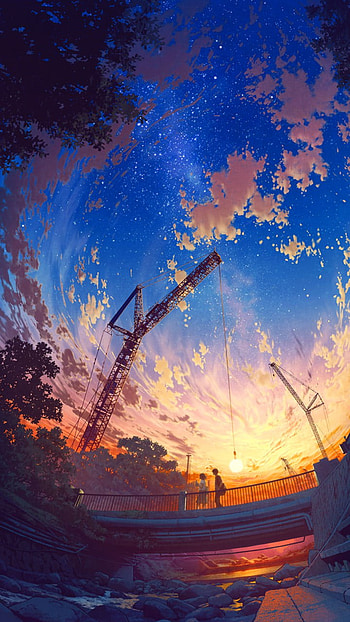 Evening sky, Eve HD phone wallpaper