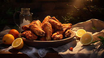 Savory Chicken Wings, Chicken Wings, food, chicken HD wallpaper