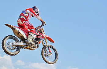 HRC Flying Motorbike, Enduro Motorbikes HD wallpaper