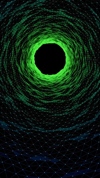 Black And Green, Black Abstract HD phone wallpaper
