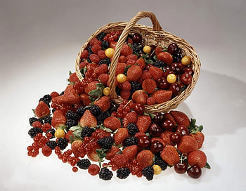 STILL LIFE, blackberry, fruits, nature, strawberries HD wallpaper