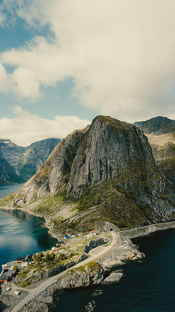 Nature, Mountains, View From Above, Coast, Island HD phone wallpaper