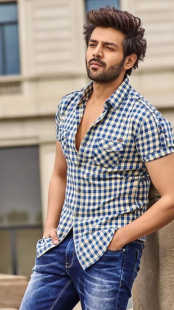 Kartik Aaryan, Checks Shirt, Handsome HD phone wallpaper