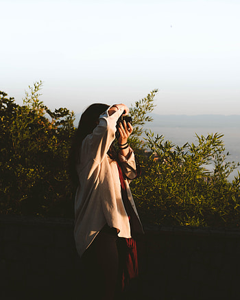 Bush, Miscellanea, Miscellaneous, Girl, grapher, Camera HD phone wallpaper