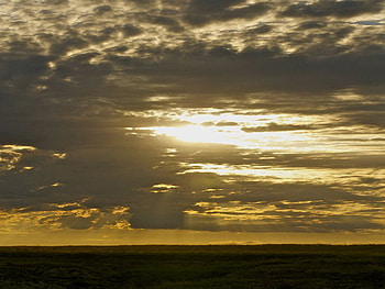 Sunset, cloulds, light, yellow HD wallpaper