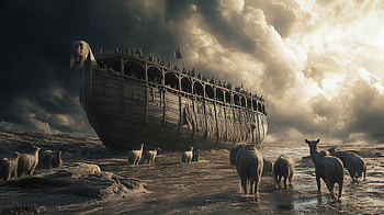 Noah's Ark: A Stunning of Faith and Nature, religious, Noah's Ark, Animal HD wallpaper