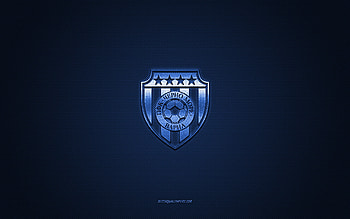 PFC Cherno More Varna, Bulgarian football club, blue logo, blue carbon fiber background, Bulgarian First League, Parva liga, football, Varna, Bulgaria, PFC Cherno More Varna logo HD wallpaper