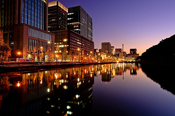 Cities, Night, City, Lights, Evening, Japan, Tokyo HD wallpaper