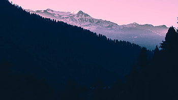 Beautiful Mountains Landscape Pink Tone, mountains, landscape, nature, pink HD wallpaper