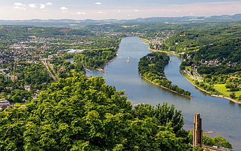 Rhine River, Germany, aerial, river, Rhine, Germany HD wallpaper