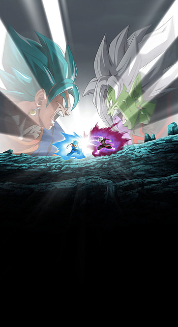 Epic Clash: Vegito vs. Zamasu - Dragon Ball Z Dokkan Battle, video game, Dragon Ball Z Dokkan Battle, Vegito (Dragon Ball), Super Saiyan Blue HD phone wallpaper