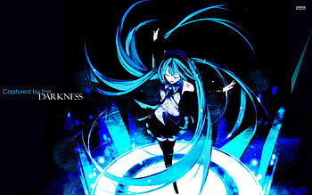 Dark Hatsune Miku Background. ... HD wallpaper