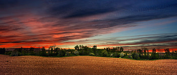 Clouds, sunset, sky, nature, landscape HD wallpaper
