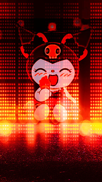 Kuromi Nights, art, led, lights, sanrio HD phone wallpaper
