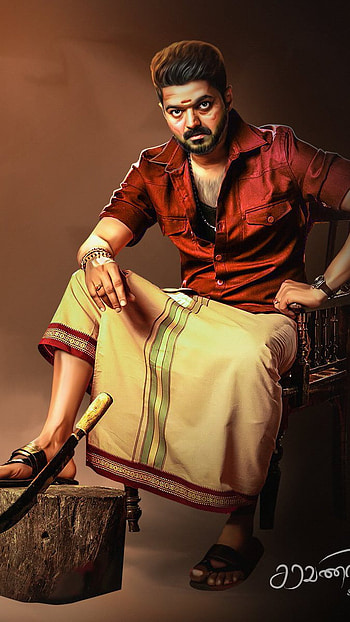 Thalapathy Vijay, Bigil Thalapathy HD phone wallpaper