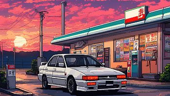 Mitsubishi Lancer Pixel Art , mitsubishi, pixel, cars, artist, artwork, digital-art, deviantart HD wallpaper