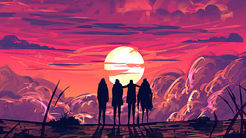 Artwork, Friendship HD wallpaper