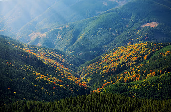Mountain Sunrays Hill Nature Landscape Outdoors , mountains, landscape, nature HD wallpaper