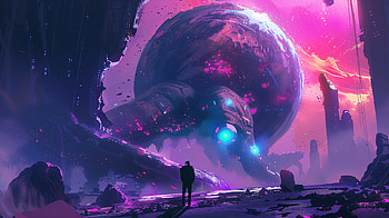 Cosmic Odyssey: A Alien Adventure, Sci Fi, alien, Digital Art, alien landscape HD wallpaper