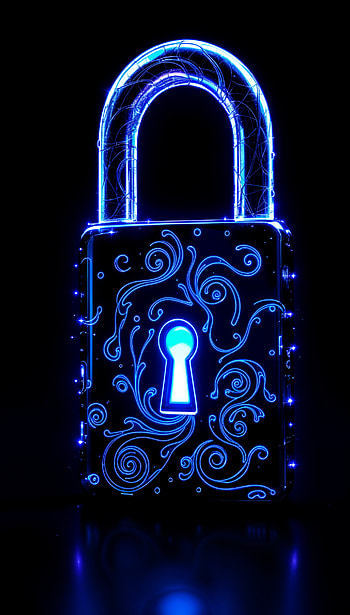 Locked in Light: A Striking , Digital Art, neon HD phone wallpaper