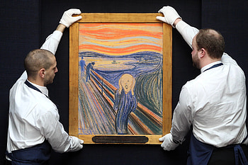 The Scream, hidden details, madman message, artistic symbolism HD wallpaper