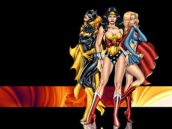 Bat Girl, Wonder Woman, Super Girl, wonder woman, bat girl, comic, super girl, girls HD wallpaper